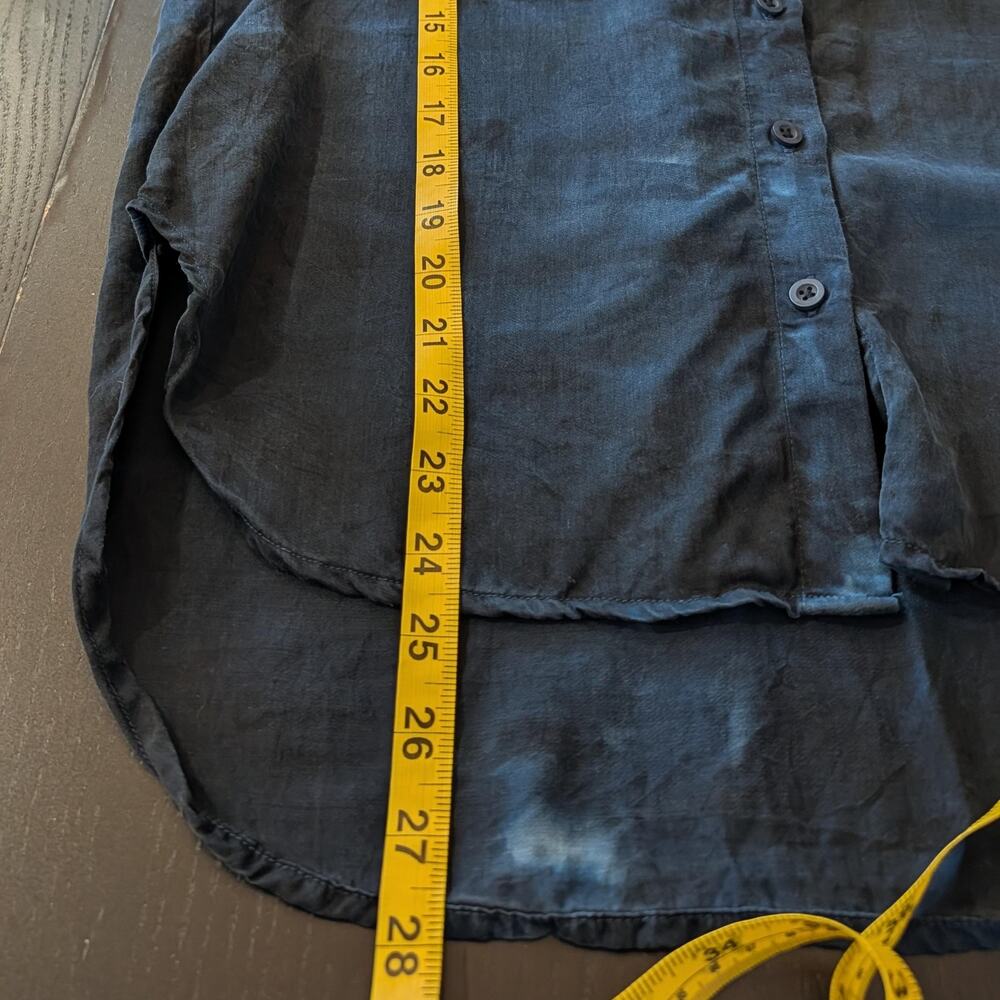 Cloth & Stone Ombre Button Down Shirt M Dip Dye Boho Western Fall - Picture 6 of 7